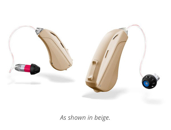 Sonify Hearing aids - shown in beige color